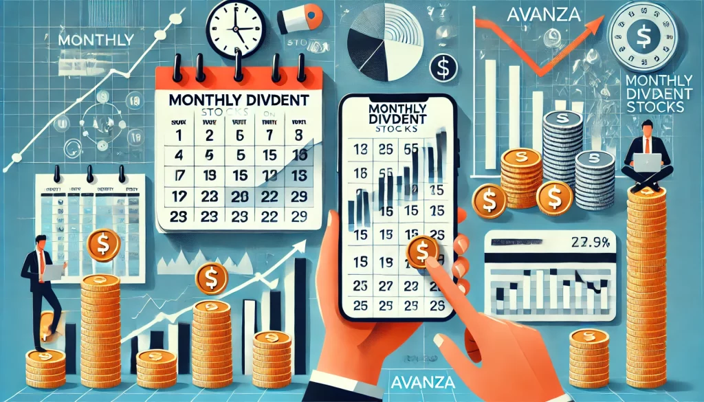 månadsutdelande aktier på avanza